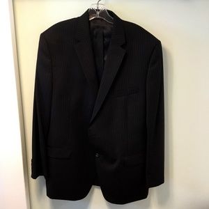Ralph Lauren Suit Jacket Black/gray pinstripes